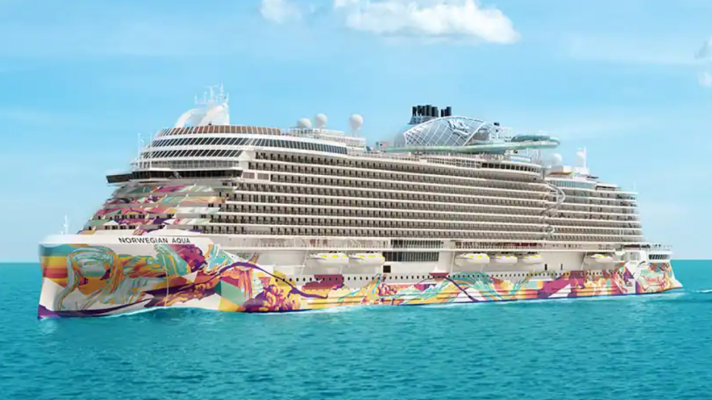 El nuevo crucero Aqua de Norwegian Cruise Line.