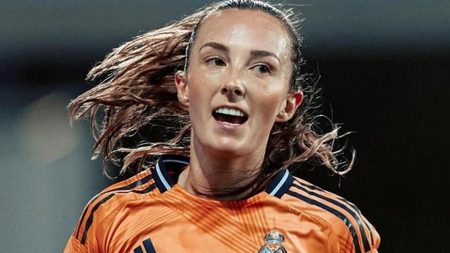 La jugadora, en uno de sus partidos con el club.