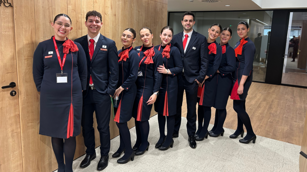 Alumnos y alumnas de Air Hostess A Coruña.