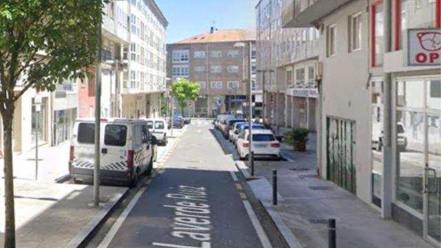Rúa de Laverde Ruiz, en Santiago.