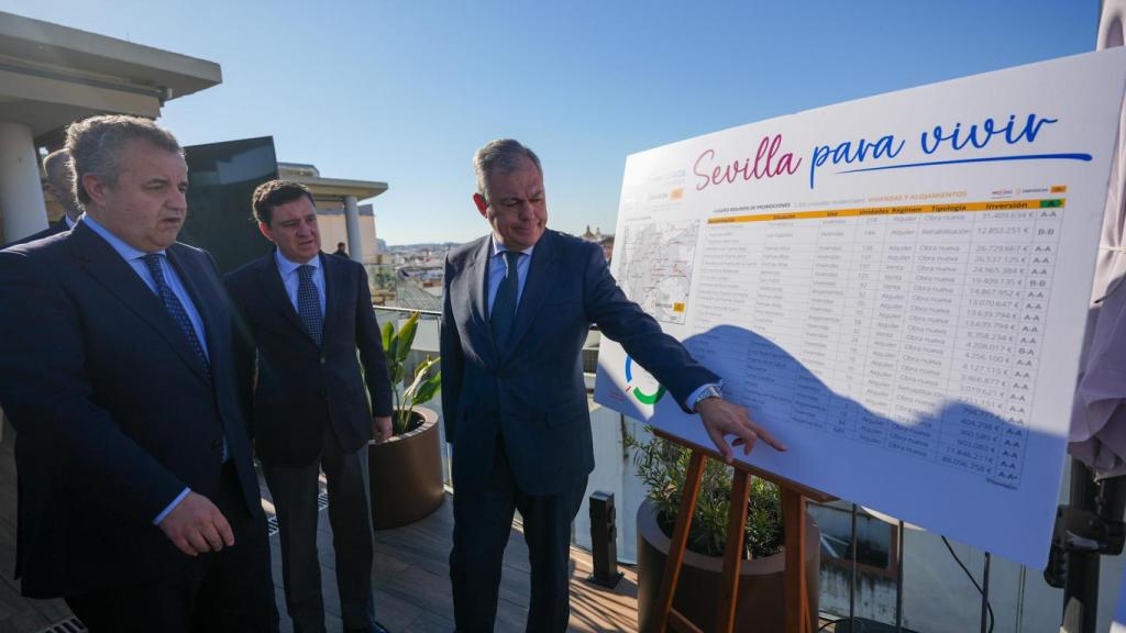 José Luis Sanz, ante el plan de Emvisesa para construir 2.200 viviendas hasta 2027.