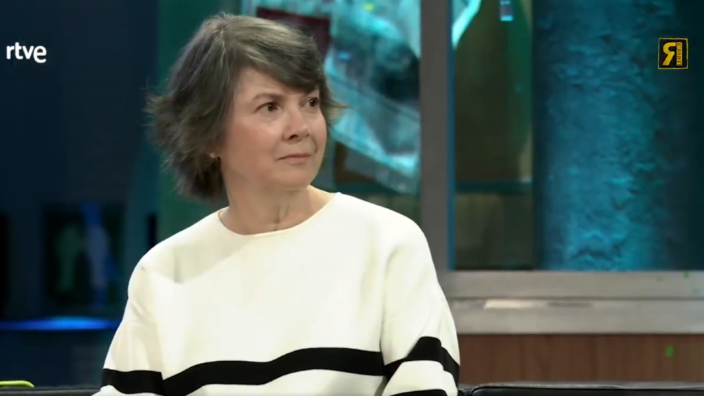 Belén Benito durante su entrevista con Broncano.