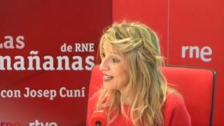 La vicepresidenta segunda del Gobierno y ministra de Trabajo, Yolanda Díaz, este jueves en RNE.