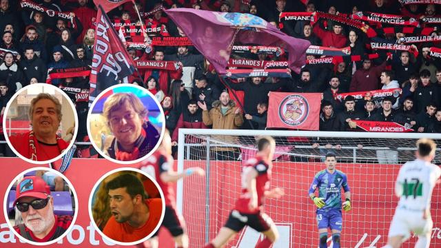 En los círculos, arriba de izq a drch: Roberto Mardones (Komando Kemando) y Nicolás Benito (Desde 1927), abajo de izq a drch: José Luis Sidranes (Huracán Rojillo) y Gonzalo Guinea (Jóvenes Jabatos) cuentan a EL ESPAÑOL - Noticias de Castilla y León cómo están viviendo esta temporada