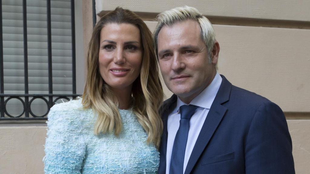 Mayte García, con Santiago Cañizares, del que se separó en 2021.