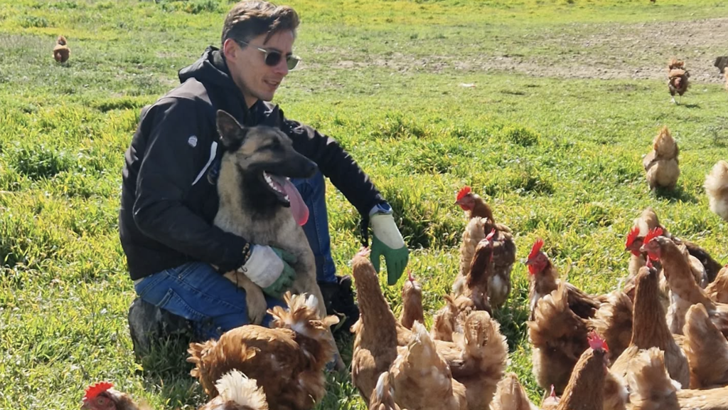 José María Martín, avicultor zamorano de la granja Los huevos de la abuela