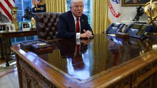 El presidente de Estados Unidos, Donald Trump, este miércoles en la Casa Blanca.