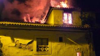 Casa calcinada en Culleredo.