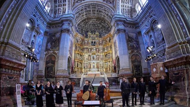 La Academia Barroca del Festival de Música y Danza de Granada en la iglesia del Monasterio de San Jerónimo.