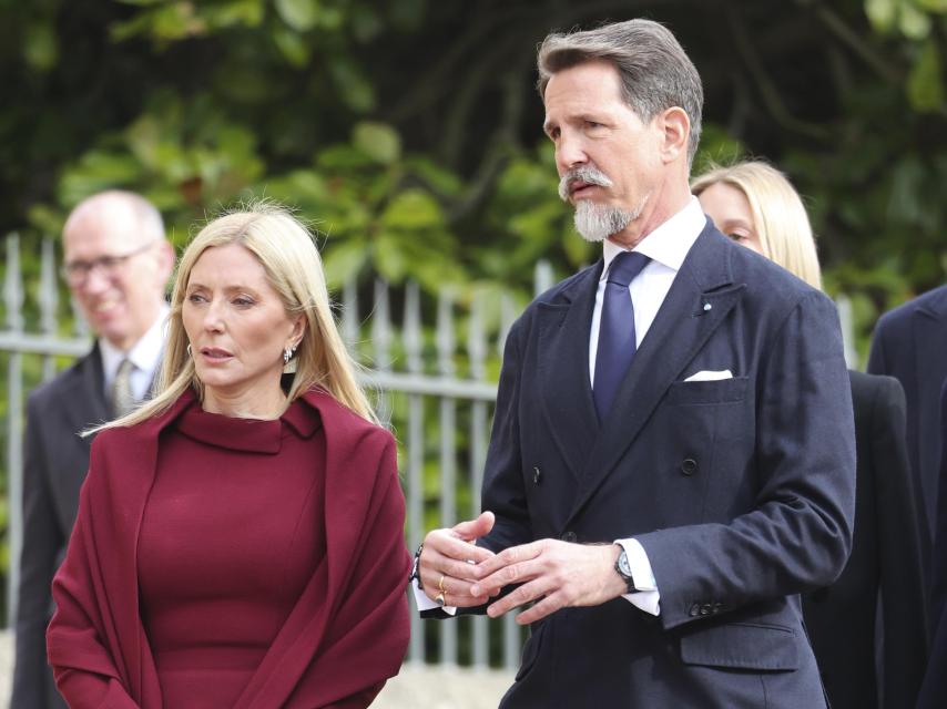Pablo de Grecia con su mujer, Marie-Chantal.