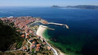 Vista aérea de Porto do Son (A Coruña)