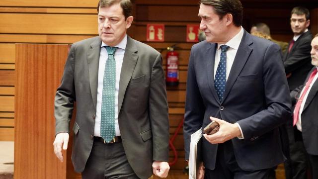 Fernández Mañueco durante la segunda jornada del Debate de Política General de Castilla y León