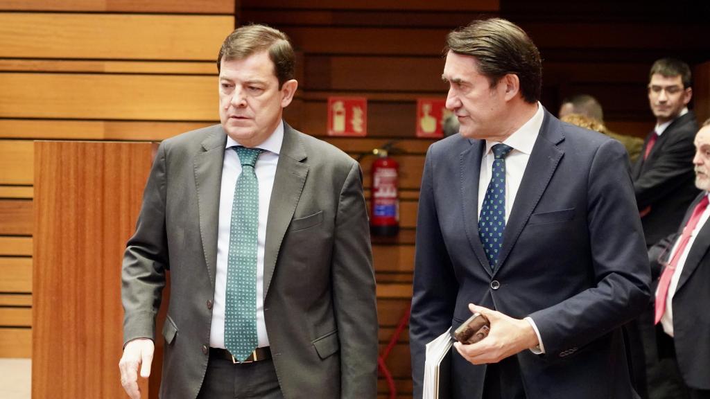 Fernández Mañueco durante la segunda jornada del Debate de Política General de Castilla y León