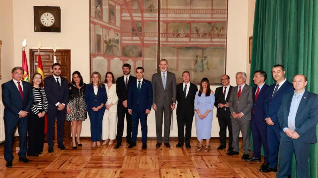 Felipe VI durante su visita a Almagro.