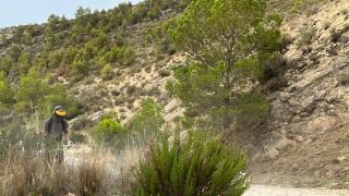 Una vista anterior del entorno del parque de montaña de san Cayetano.