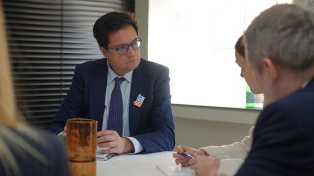 El ministro para la Transformación Digital y de la Función Pública, Óscar López, durante su participación el foro D9+.