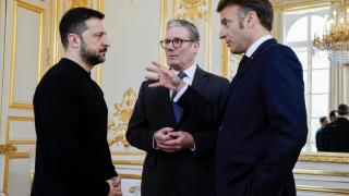 Cumbre de la Coalición de la Voluntad en el Palacio del Elíseo de París.