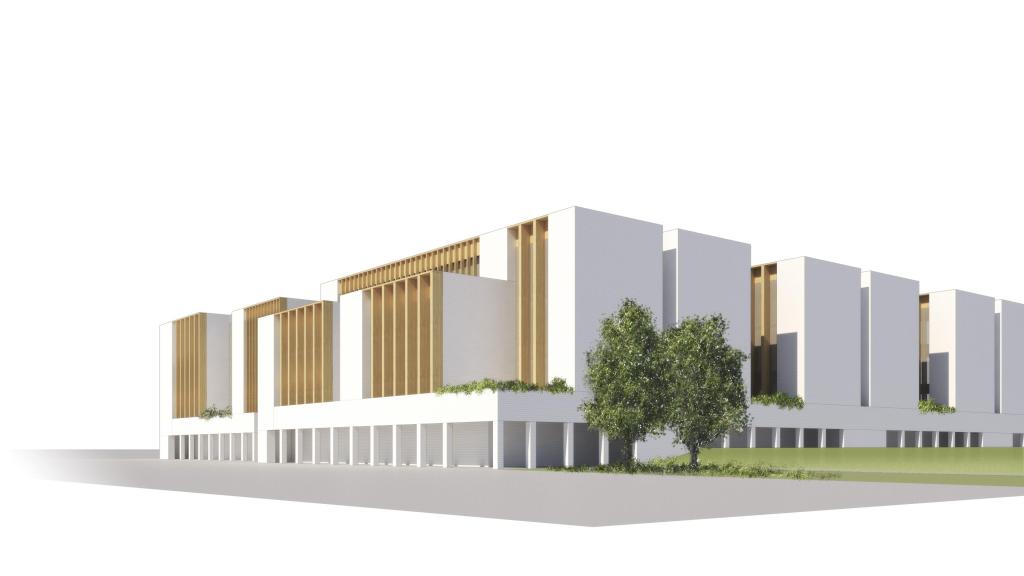 'Render' del nuevo complejo administrativo de Campanar, en Valencia. EE