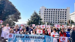 Movilizaciones en el CHUAC contra las agresiones, en A Coruña