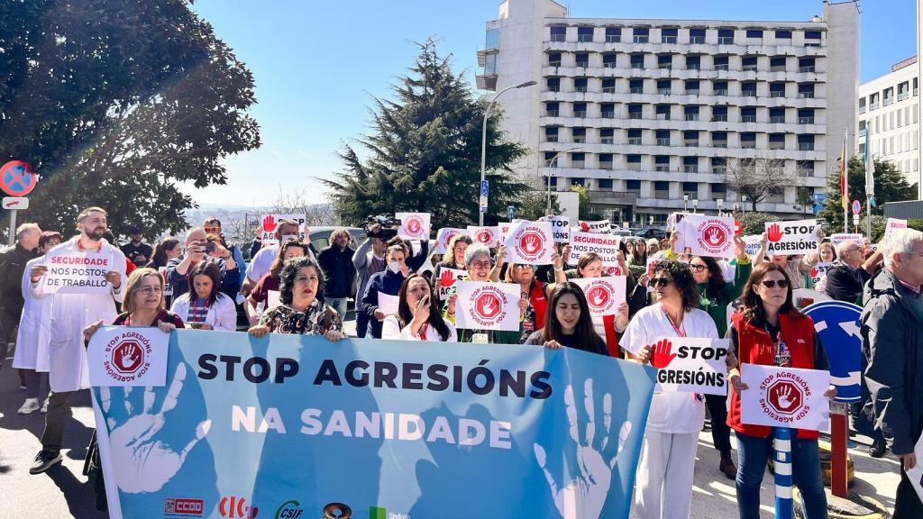 Movilizaciones en el CHUAC contra las agresiones, en A Coruña