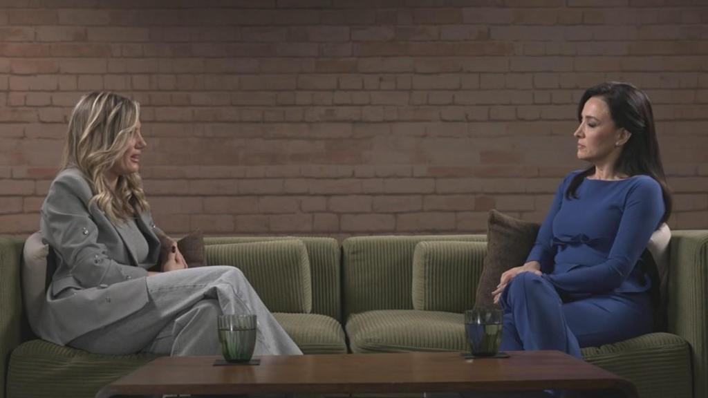 Mayte García, durante su entrevista con Cruz Sánchez de Lara.