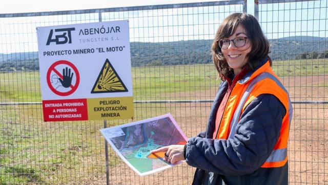 Belén Torres Cueva es responsable de geología de Abenójar Tungsten, la empresa que extraerá desde Ciudad Real gran parte del wolframio de la Unión Europea, y que la propia Comisión ha calificado esta semana de proyecto estratégico.
