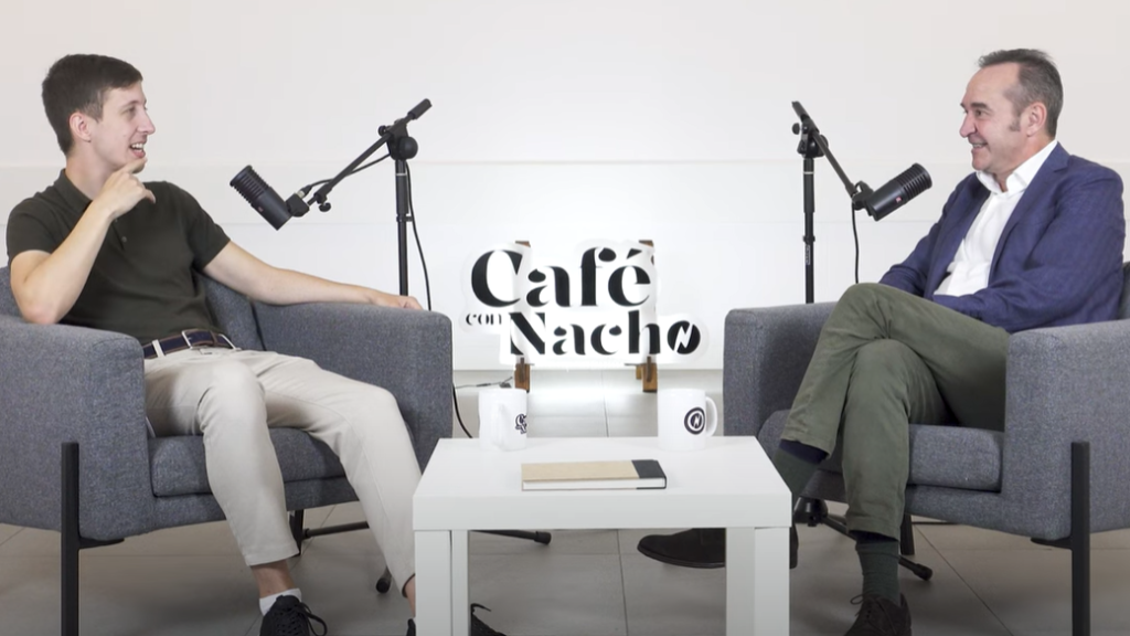 Nacho Lahorga y García Lapuente, en el pódcast.