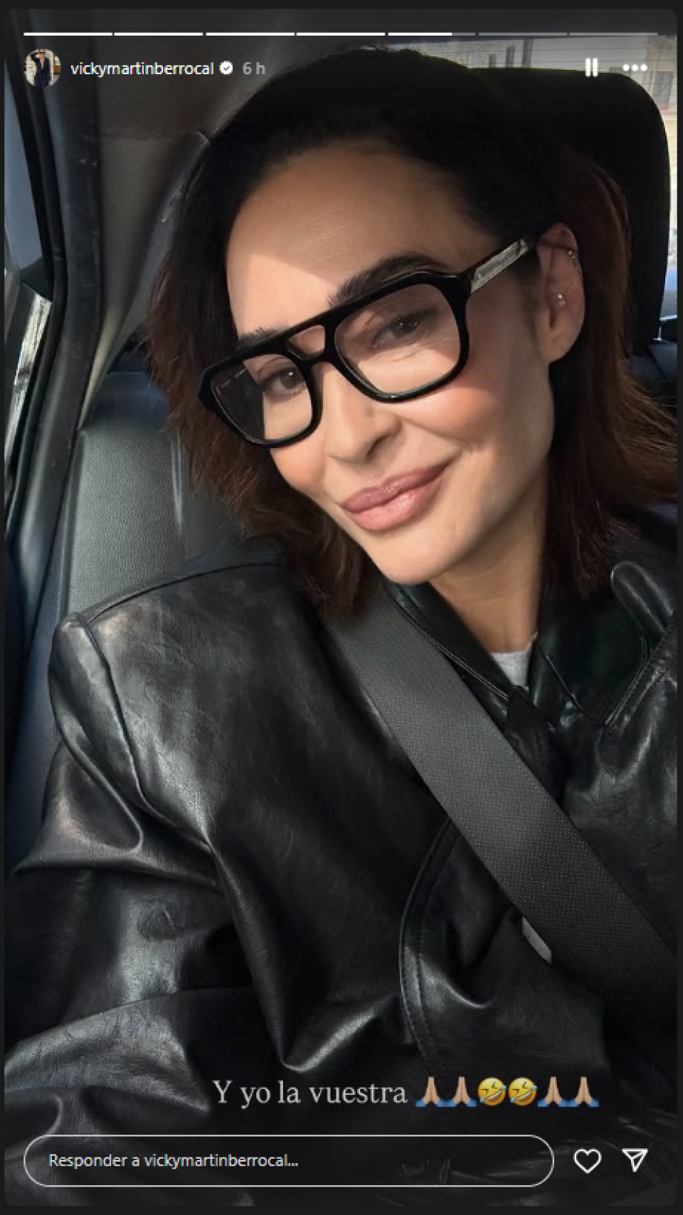 Vicky Martín Berrocal presume de nueva montura de gafas en Instagram.