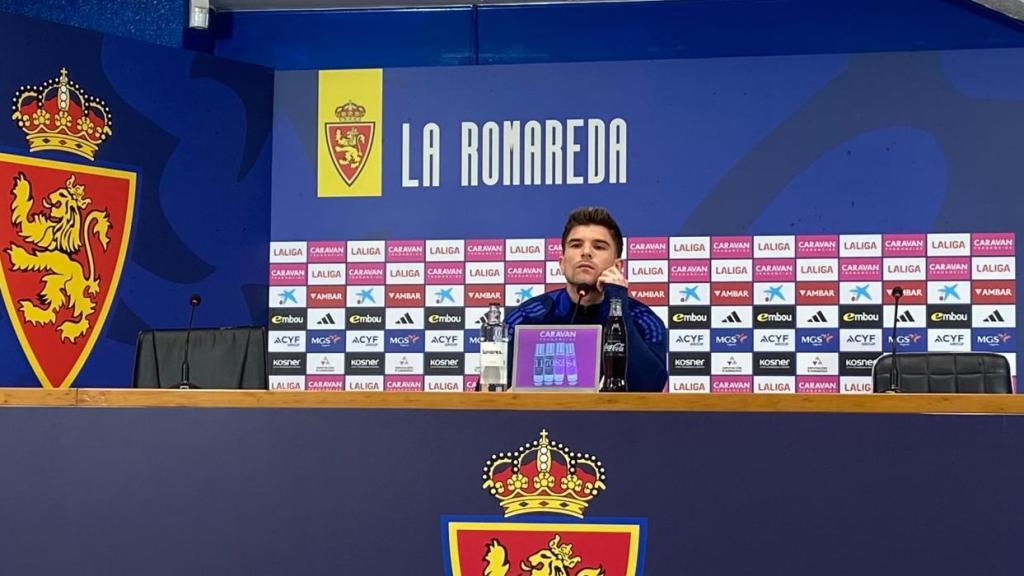 Raúl Guti en sala de prensa.