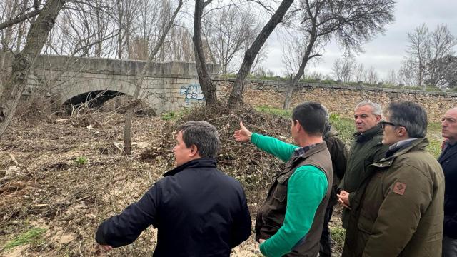 Nicanor Sen visita las localidades abulenses de El Fresno, Maello y Navaluenga afectadas por la borrasca Martinho
