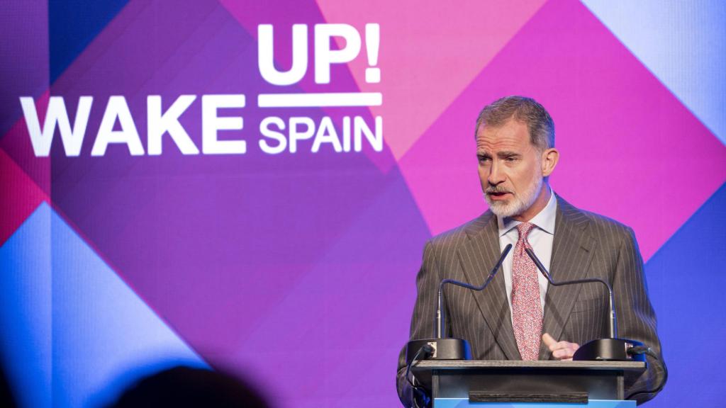 El rey. Felipe VI durante la inauguración de la IV edición de Wake Up, Spain! en abril de 2024.