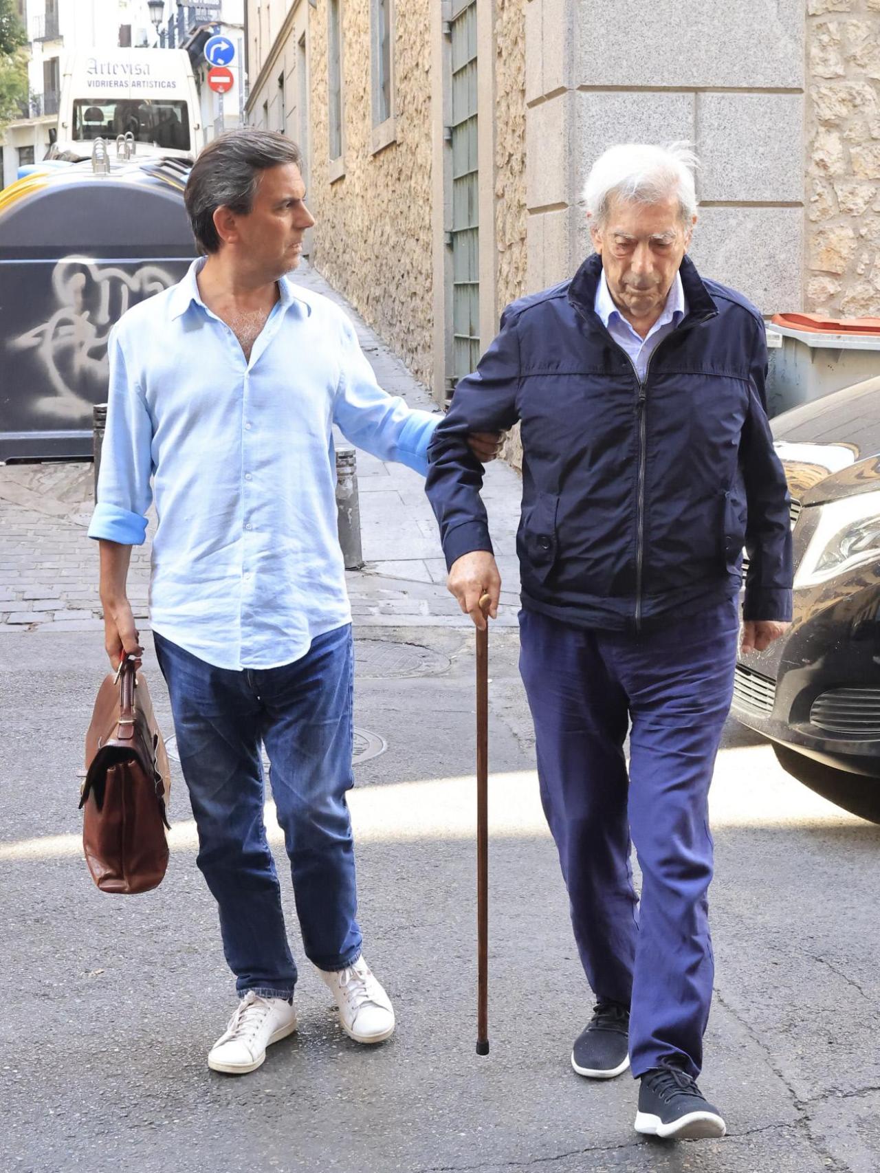 Mario Vargas Llosa, en su última visita a Madrid.