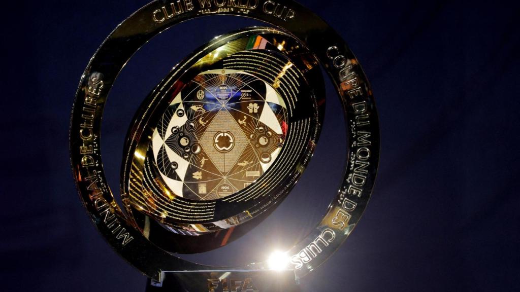 El trofeo del Mundial de clubes de la FIFA