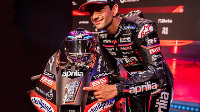 Jorge Martín, en su presentación con Aprilia