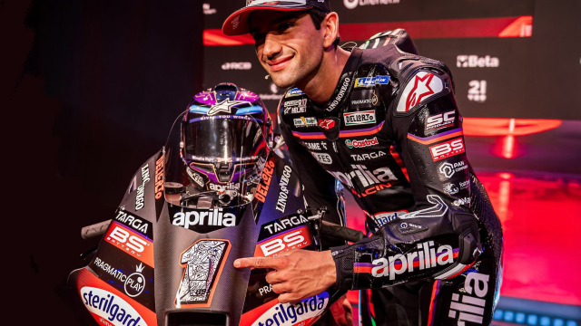 Jorge Martín, en su presentación con Aprilia