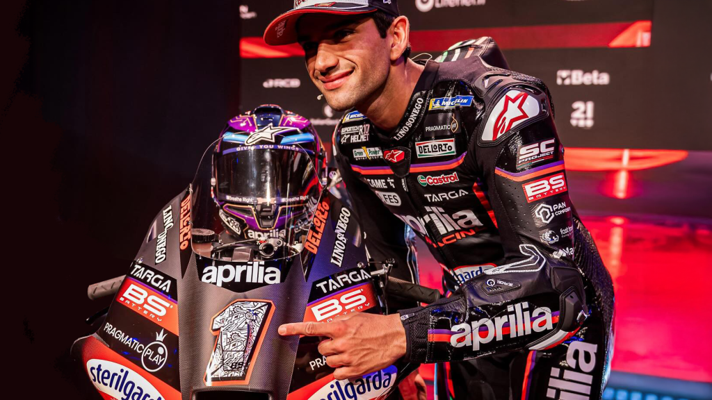 Jorge Martín, en su presentación con Aprilia