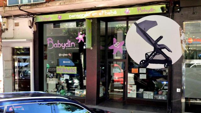 Montaje con la silla robada y Babydin