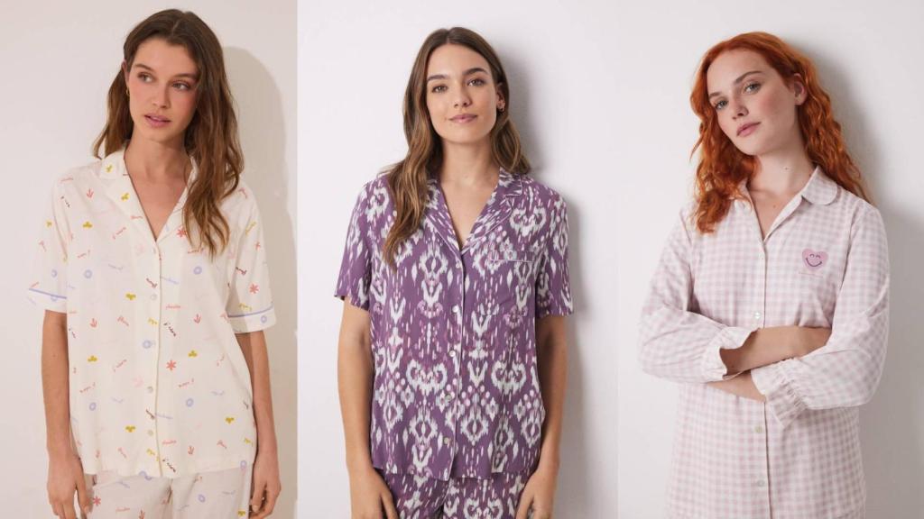 Prendas de la colección de pijamas de Women'Secret.