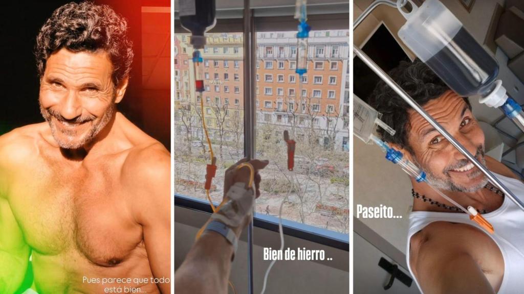 Óscar Higares ha compartido imágenes desde el hospital. Tiene buen semblante y ya ha empezado a caminar.