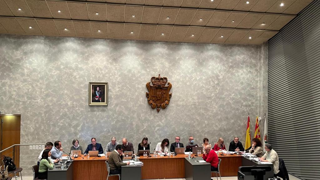 Imagen del pleno celebrado esta semana en Cuarte de Huerva (Zaragoza).