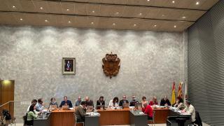 Imagen del pleno celebrado esta semana en Cuarte de Huerva (Zaragoza).