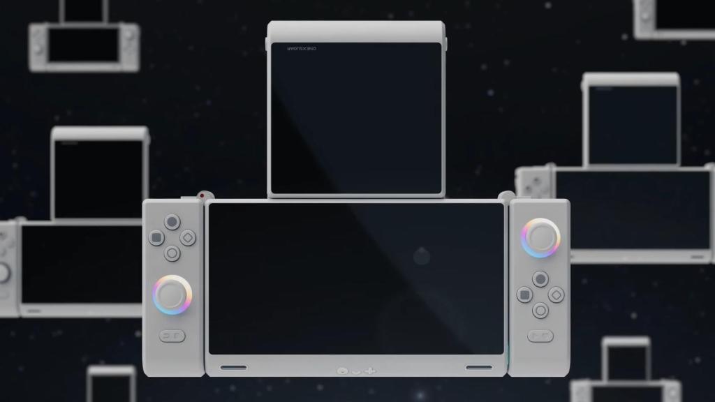 Consola portátil de Onexsugar desplegada