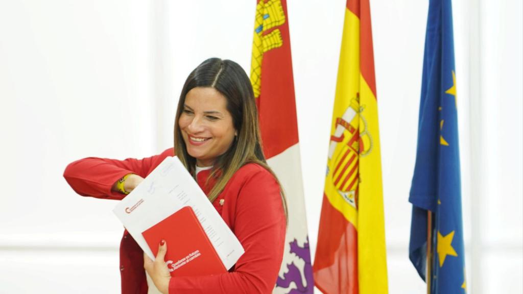 La vicesecretaria general del PSOECyL, Nuria Rubio, realiza balance del Debate sobre el Estado de la Comunidad.