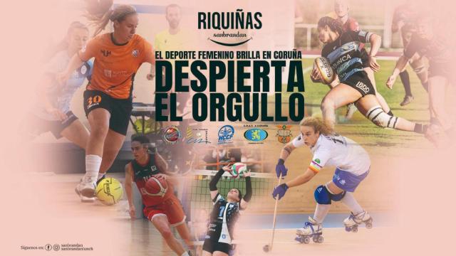 El deporte femenino brilla en A Coruña con una nueva campaña de Sanbrandan.