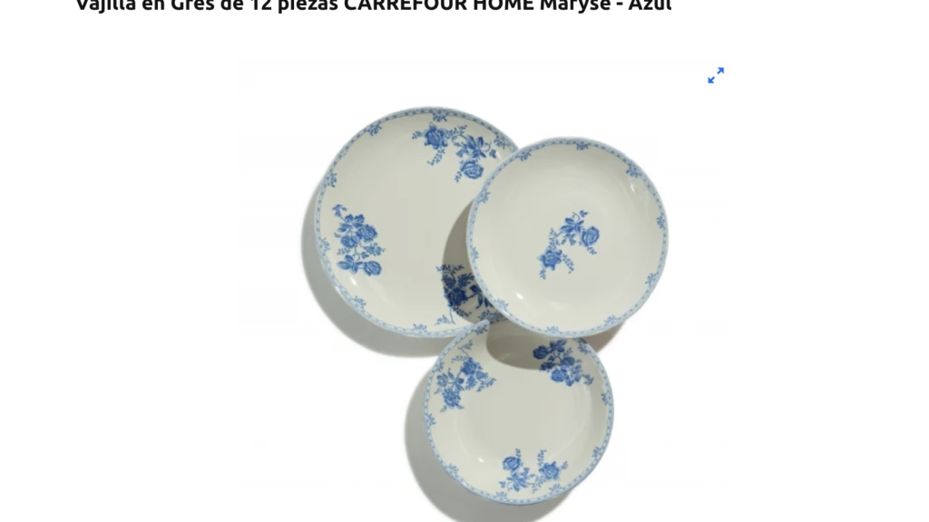 Vajilla en Gres de 12 piezas.