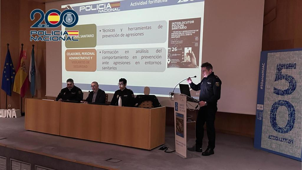 Instante de la charla.