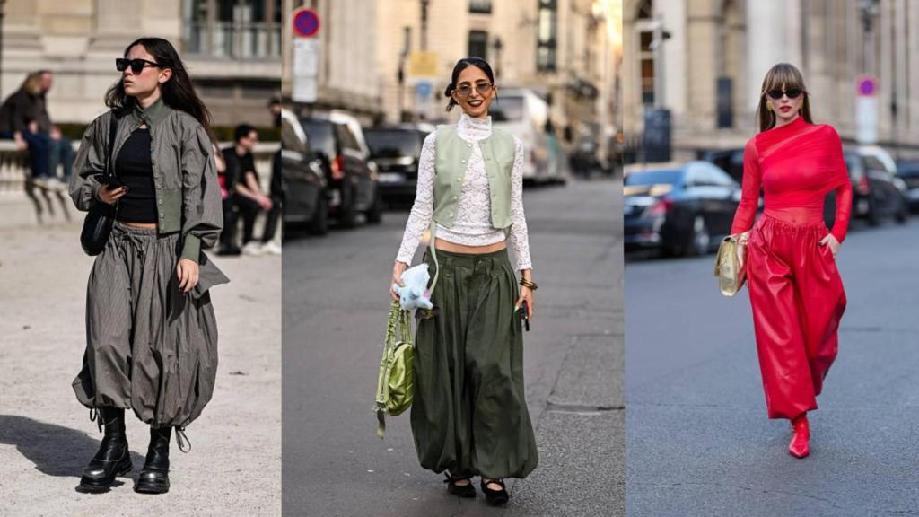 Looks 'street style' con pantalones harem.