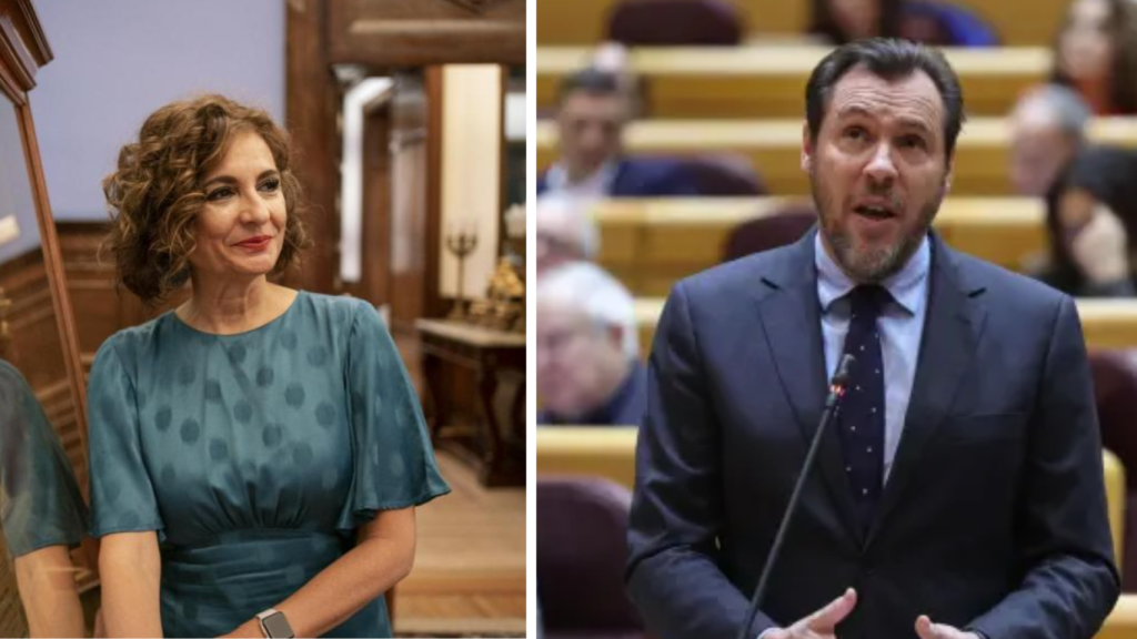 María Jesús Montero y Óscar Puente.