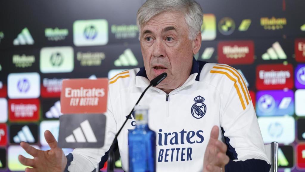Carlo Ancelotti, durante una rueda de prensa.
