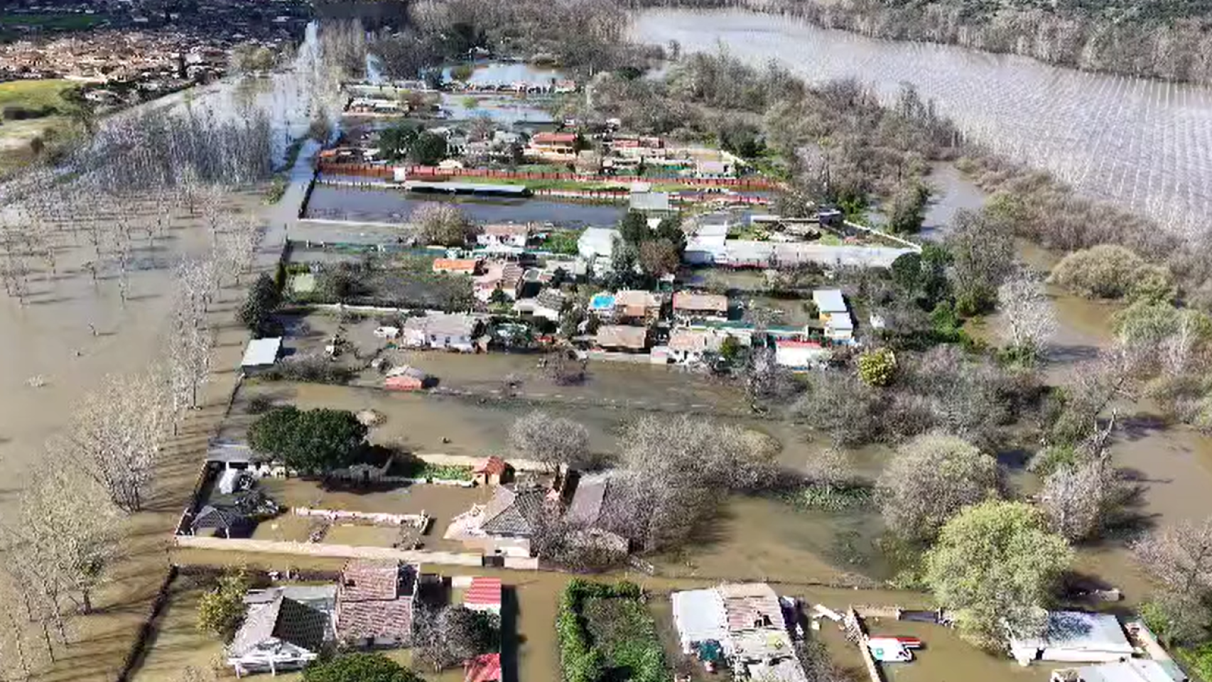 Inundaciones en Escalona. Foto: Protección Civil.